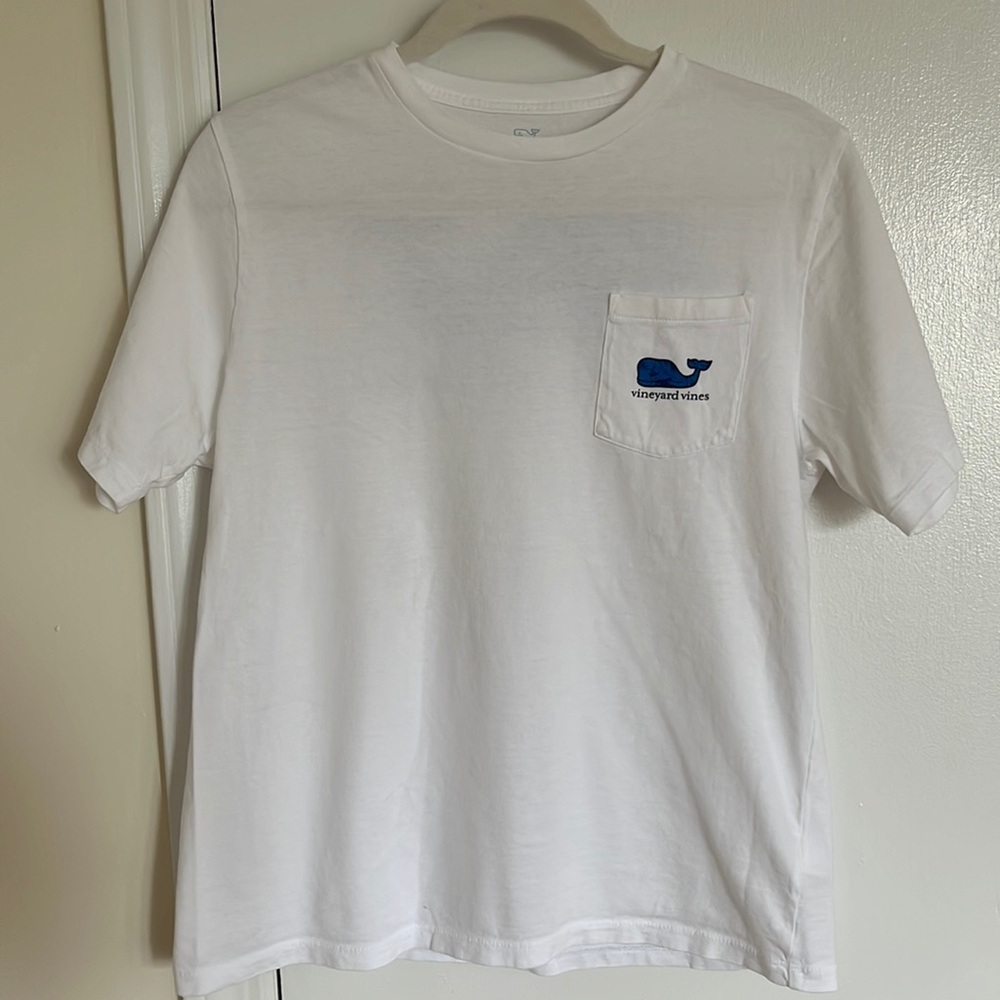 Vineyard vines white and blue pocket t shirt size XL (18)